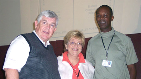 Jim Bracher, Donna Ferraro, Ron Johnson.