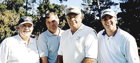 Jim Bracher; Bob Zoller - John's son; Greatest Generation member - John Zoller (1924 – 2007) - and Grandson, Ben Zoller